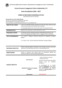 programma del corso - Dipartimento di Matematica e Informatica