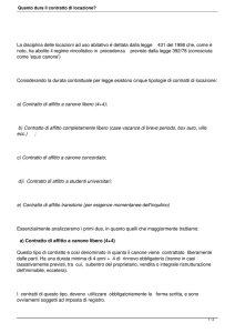 Quanto dura il contratto di locazione?