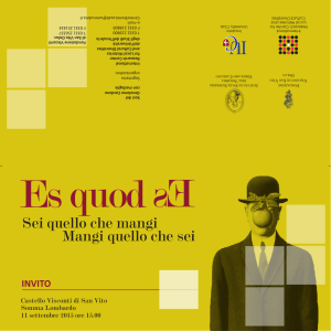 Es quod es - Università degli Studi dell`Insubria