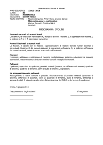 ID matematica prof.Merlo - Liceo Artistico "Bruno Munari"