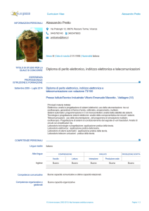 Europass CV - ITI "VE Marzotto"