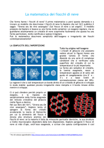 La matematica dei fiocchi di neve