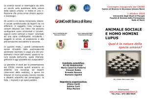animale sociale e homo homini lupus