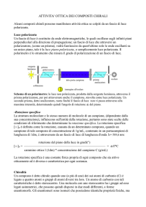 attivita` ottica dei composti chirali - Progetto e