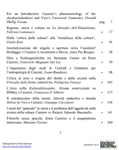 For an Introduction: Cassirer`s phenomenology of the