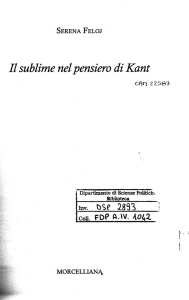 Il sublime nel pensiero di Kant