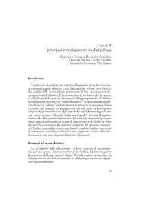 I principali test diagnostici in allergologia