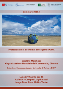 Seminario OEET Serafino Marchese Organizzazione Mondiale del