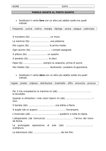 Lessico-sostitutivi di fare e dare