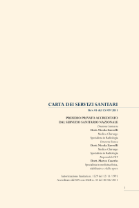 carta servizi - Centro Radiologico Potito