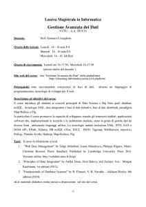 Gestione Avanzata dei Dati - el-platform