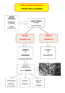prima guerra mondiale i fronti della guerra