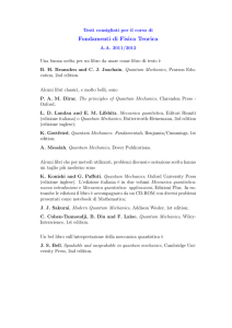 Fondamenti di Fisica Teorica