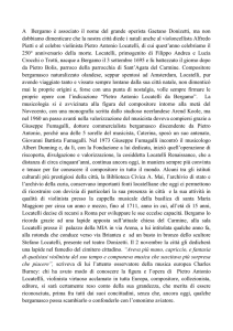A Bergamo è associato il nome del grande operista Gaetano
