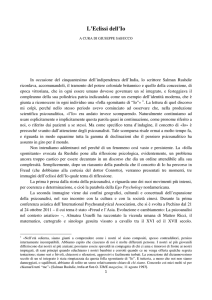 L`Eclissi dell`Io - Società Psicoanalitica Italiana