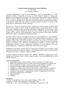 19. Laboratorio di Dispositivi Elettronici