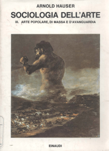 SOCIOLOGIA DELL`ARTE