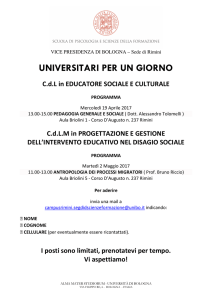 universitari per un giorno - Il Liceo “G. Cesare