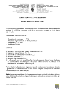 VERIFICA 3A OPERATORE ELETTRICO MODULO MOTORE