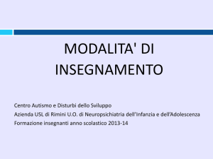 Modalità di insegnamento