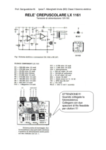 RELE` CREPUSCOLARE LX 1161