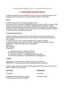 carcinoma broncogeno - Lezioni di Medicina