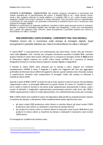 RGB (MONITOR) E CMYK (STAMPA)