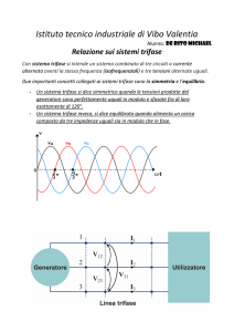 Relazione sui sistemi trifase