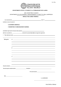 Modulo Tesi Orale