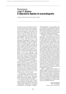 Recensione Luigi P. Badano Il laboratorio digitale di ecocardiografia