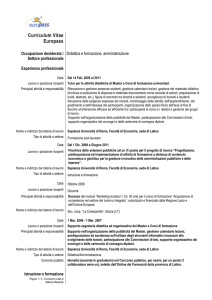 Curriculum vitae Sabrina Restante