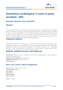 Semeiotica cardiologica: il cuore ti parla, ascoltalo
