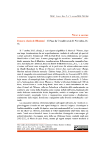 Il nuovo Musée de l`Homme 17 Place du Trocadéro et du 11