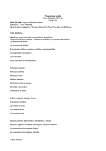 Programma svolto Anno Scolastico 2015