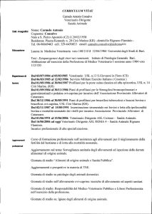 CURRICULUM VITAE CarmeloAntonioConsalvo Veterinario