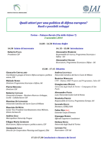Quali attori per una politica di difesa europea?