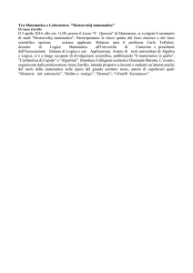 Dostoevskij matematico - Liceo "Federico Quercia"