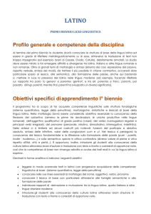 latino primo biennio - Liceo Parini Seregno