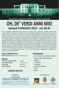 Oh, de` Verdi anni miei (Locandina)