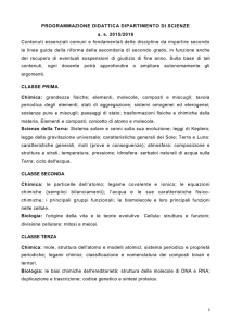 programmazione dip. scienze