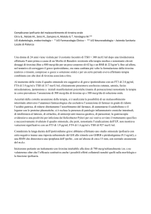 Complicanze ipofisarie del malassorbimento di tiroxina orale Citro G