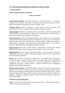 CHIMICA GENERALE E INOR