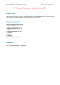 28. Misura della temperatura mediante sensore e ADC