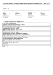 Regione Siciliana - Controllo qualità ed appropriatezza cartelle