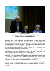 1 don Piergiorgio Perini Presidente dell`Organismo Internazionale di