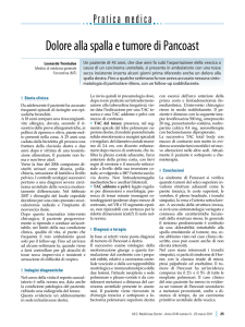 Dolore alla spalla e tumore di Pancoast