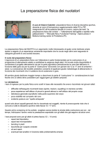preparazione fisica nuotatori 2016