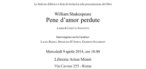 Pene d`amor perdute