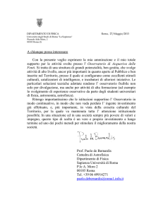 "La Sapienza" di Roma - dipartimento di fisica