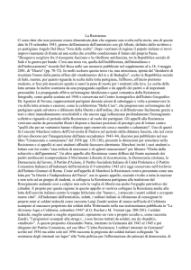 La Resistenza Ci sono date che non possono essere dimenticate